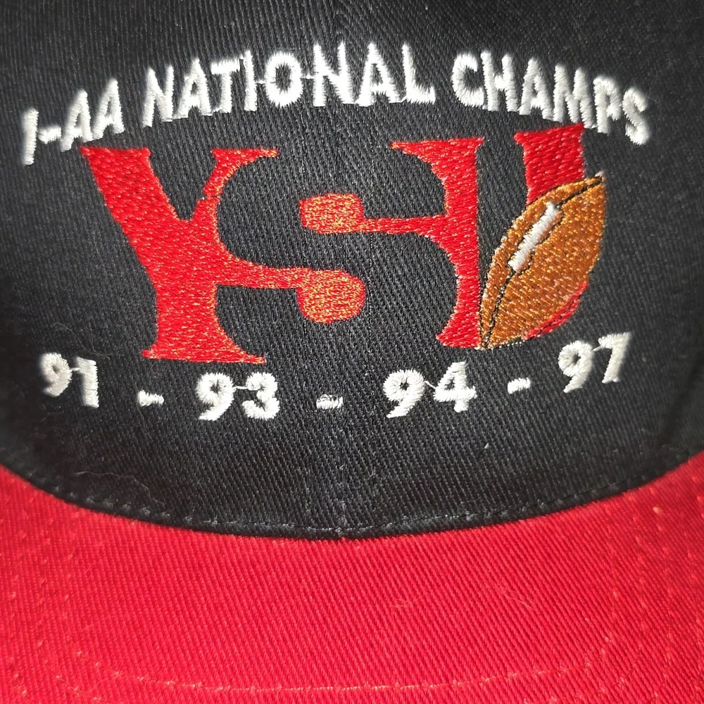 Vintage Youngstown State Penguins Football Trucker Hat Snapback National Champs - Picture 2 of 4